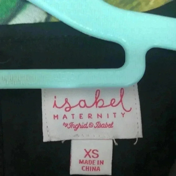 Isabel maternity dress/top XS‎ black with floral print - Picture 7 of 9